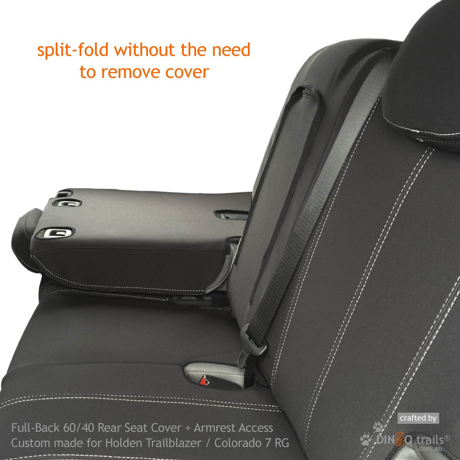 Premium STANDARD FRONT & REAR SEAT COVERS + ZIPPERED ARMREST ACCESS for